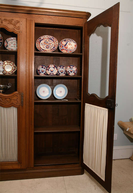 Walnut French Provincial 19th century monumental bookcase
